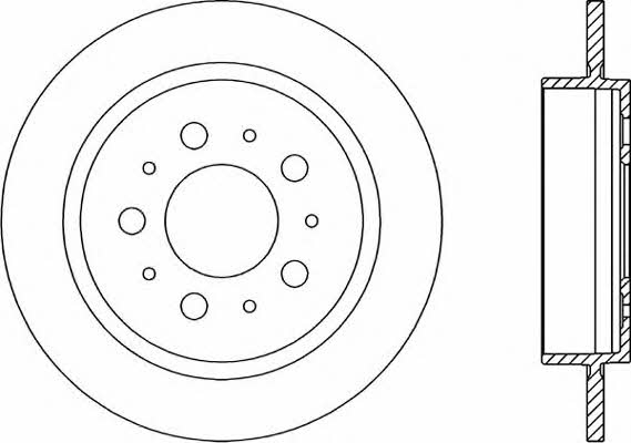 Open parts BDA1612.10 Тормозной диск задний невентилируемый BDA161210: Купить в Польше - Отличная цена на 2407.PL!