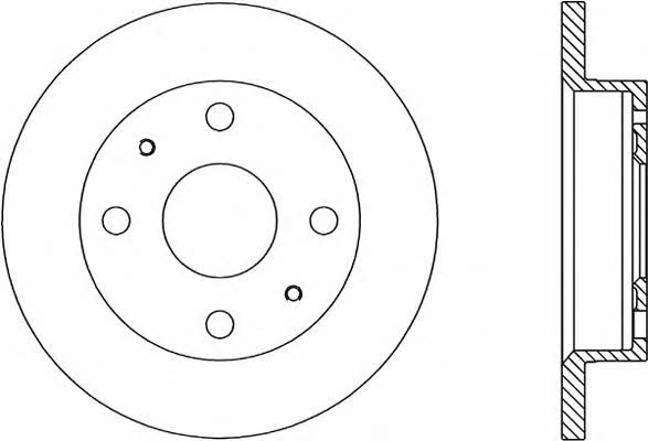 Open parts BDA1762.10 Unventilated front brake disc BDA176210: Buy near me in Poland at 2407.PL - Good price!