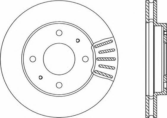 Open parts BDA1794.20 Front brake disc ventilated BDA179420: Buy near me in Poland at 2407.PL - Good price!