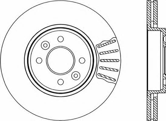Open parts BDA1815.20 Front brake disc ventilated BDA181520: Buy near me in Poland at 2407.PL - Good price!