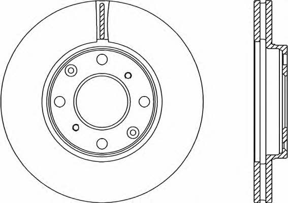 Open parts BDA1919.20 Front brake disc ventilated BDA191920: Buy near me in Poland at 2407.PL - Good price!