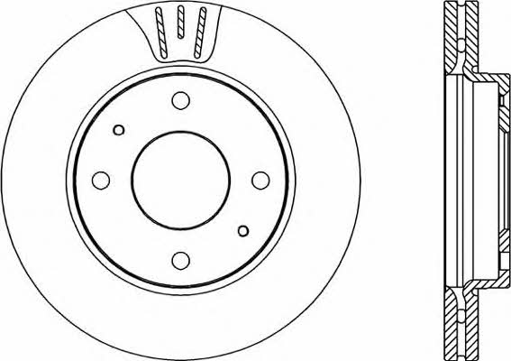 Open parts BDA2203.20 Front brake disc ventilated BDA220320: Buy near me at 2407.PL in Poland at an Affordable price!