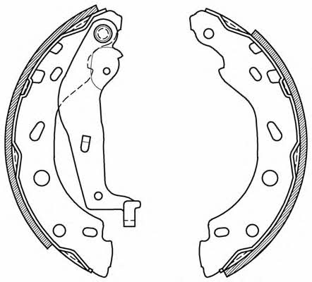 Open parts BSA2000.00 Brake shoe set BSA200000: Buy near me at 2407.PL in Poland at an Affordable price!