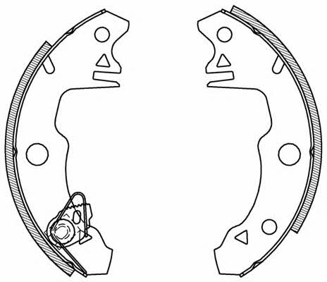 Open parts BSA2005.00 Brake shoe set BSA200500: Buy near me in Poland at 2407.PL - Good price!