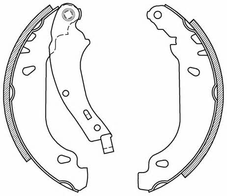 Open parts BSA2023.00 Brake shoe set BSA202300: Buy near me at 2407.PL in Poland at an Affordable price!