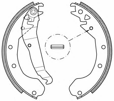 Open parts BSA2037.00 Brake shoe set BSA203700: Buy near me in Poland at 2407.PL - Good price!