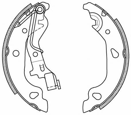 Open parts BSA2042.00 Brake shoe set BSA204200: Buy near me at 2407.PL in Poland at an Affordable price!