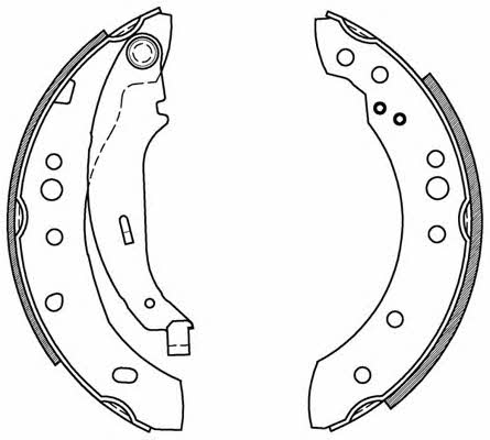 Open parts BSA2078.00 Brake shoe set BSA207800: Buy near me at 2407.PL in Poland at an Affordable price!