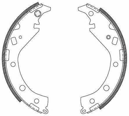 Open parts BSA2116.00 Brake shoe set BSA211600: Buy near me at 2407.PL in Poland at an Affordable price!