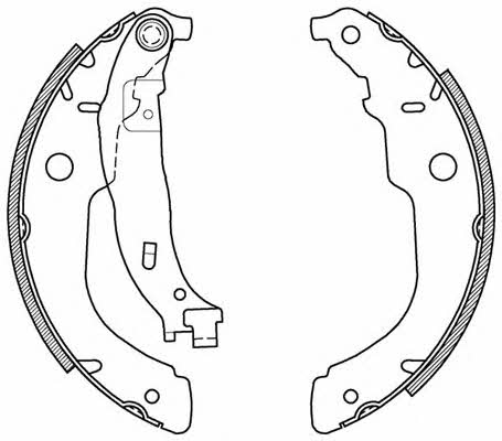 Open parts BSA2119.00 Brake shoe set BSA211900: Buy near me at 2407.PL in Poland at an Affordable price!