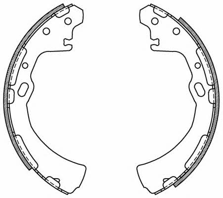 Open parts BSA2144.00 Brake shoe set BSA214400: Buy near me at 2407.PL in Poland at an Affordable price!