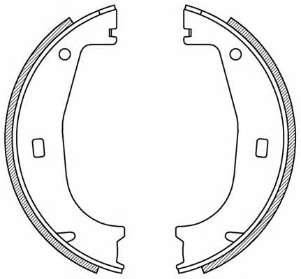Open parts BSA2155.00 Brake shoe set BSA215500: Buy near me at 2407.PL in Poland at an Affordable price!