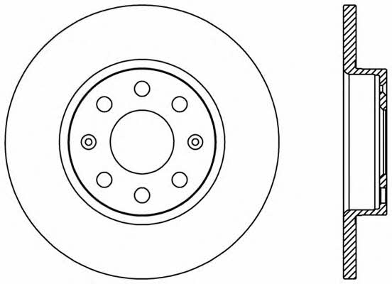 Open parts BDA2444.10 Unventilated front brake disc BDA244410: Buy near me in Poland at 2407.PL - Good price!