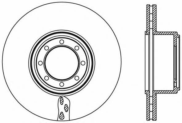 Open parts BDA2451.20 Rear ventilated brake disc BDA245120: Buy near me in Poland at 2407.PL - Good price!