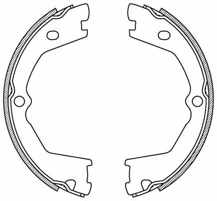Open parts BSA2209.00 Brake shoe set BSA220900: Buy near me at 2407.PL in Poland at an Affordable price!