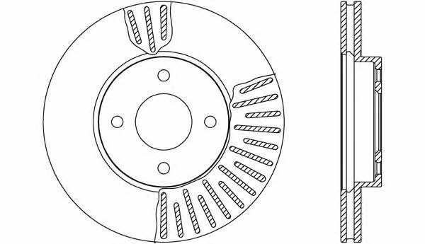 Open parts BDA2648.20 Front brake disc ventilated BDA264820: Buy near me at 2407.PL in Poland at an Affordable price!