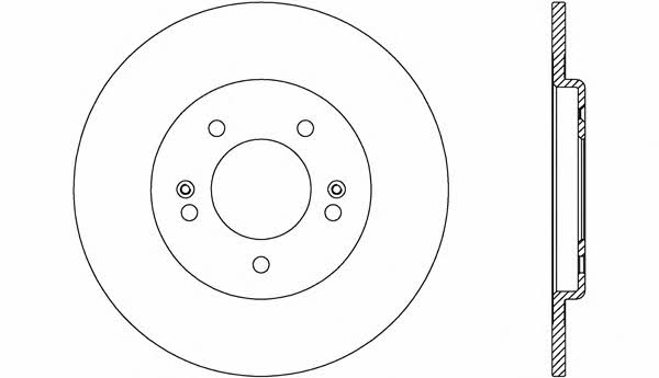 Open parts BDR2608.10 Bremsscheibe hinten, unbelüftet BDR260810: Kaufen Sie zu einem guten Preis in Polen bei 2407.PL!