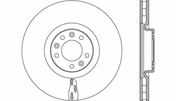 Open parts BDR2651.20 Диск гальмівний передній вентильований BDR265120: Купити у Польщі - Добра ціна на 2407.PL!