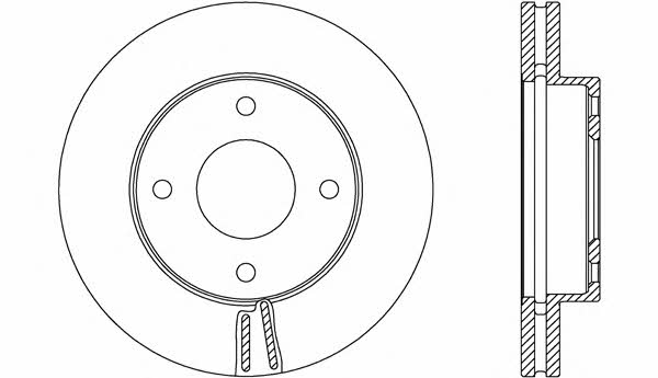 Open parts BDA2693.20 Wentylowana przednia tarcza hamulcowa BDA269320: Atrakcyjna cena w Polsce na 2407.PL - Zamów teraz!