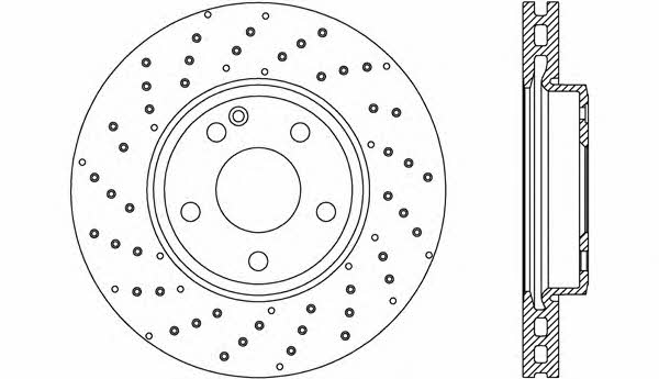 Open parts BDR2645.20 Front brake disc ventilated BDR264520: Buy near me in Poland at 2407.PL - Good price!