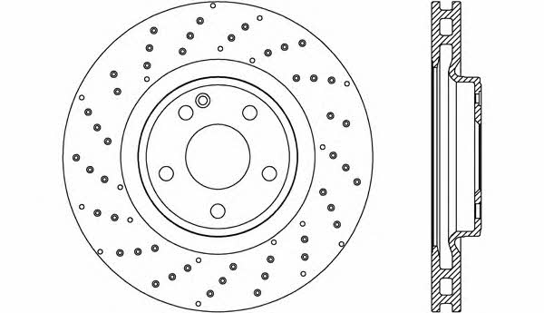 Open parts BDR2704.20 Front brake disc ventilated BDR270420: Buy near me in Poland at 2407.PL - Good price!