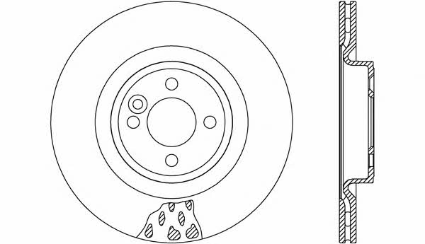 Open parts BDR2612.20 Wentylowana przednia tarcza hamulcowa BDR261220: Dobra cena w Polsce na 2407.PL - Kup Teraz!