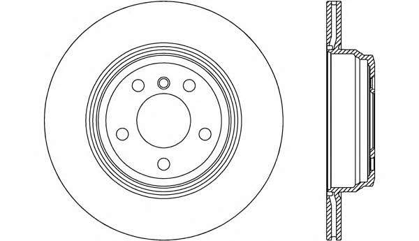 Open parts BDR2627.20 Rear ventilated brake disc BDR262720: Buy near me in Poland at 2407.PL - Good price!