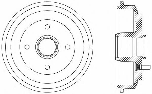 Open parts BAD9072.30 Brake drum BAD907230: Buy near me at 2407.PL in Poland at an Affordable price!