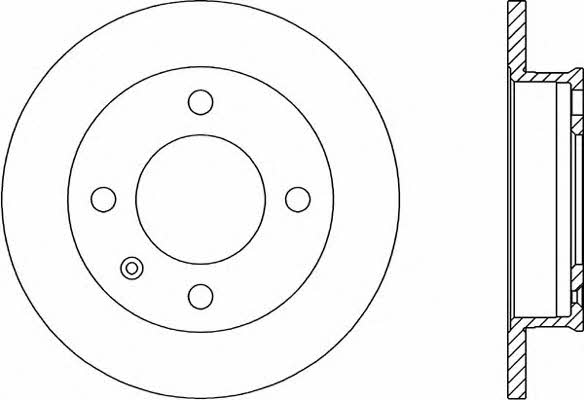 Open parts BDA1157.10 Unventilated front brake disc BDA115710: Buy near me in Poland at 2407.PL - Good price!