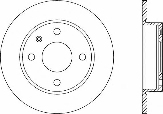 Open parts BDA1175.10 Unventilated front brake disc BDA117510: Buy near me in Poland at 2407.PL - Good price!