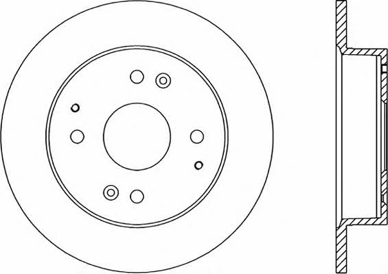 Open parts BDA1214.10 Tarcza hamulcowa tylna, niewentylowana BDA121410: Dobra cena w Polsce na 2407.PL - Kup Teraz!