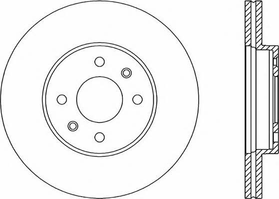 Open parts BDA1464.20 Диск гальмівний передній вентильований BDA146420: Приваблива ціна - Купити у Польщі на 2407.PL!