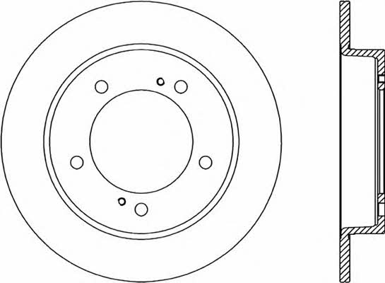 Open parts BDA1498.10 Unventilated front brake disc BDA149810: Buy near me in Poland at 2407.PL - Good price!