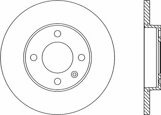 Open parts BDA1574.10 Unventilated front brake disc BDA157410: Buy near me in Poland at 2407.PL - Good price!
