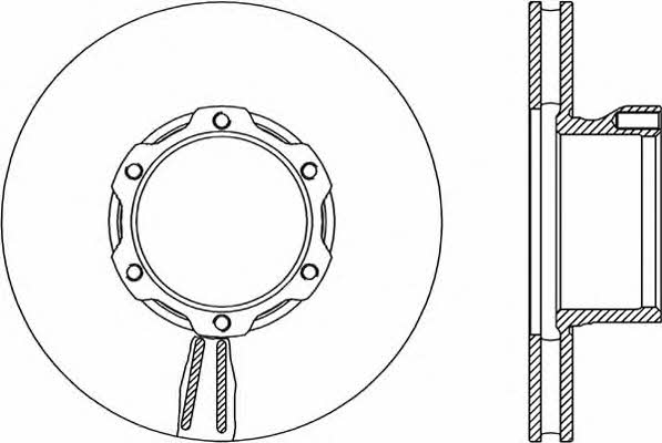 Open parts BDA1701.20 Front brake disc ventilated BDA170120: Buy near me in Poland at 2407.PL - Good price!