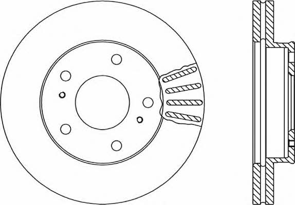 Open parts BDA1709.20 Front brake disc ventilated BDA170920: Buy near me in Poland at 2407.PL - Good price!