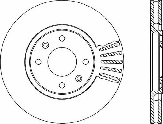 Open parts BDA1715.20 Front brake disc ventilated BDA171520: Buy near me in Poland at 2407.PL - Good price!