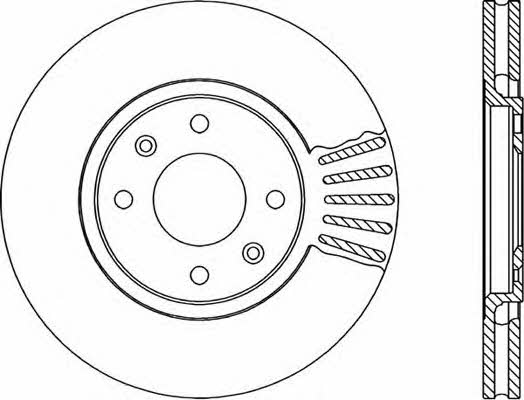 Open parts BDA1715.20 Тормозной диск передний вентилируемый BDA171520: Отличная цена - Купить в Польше на 2407.PL!