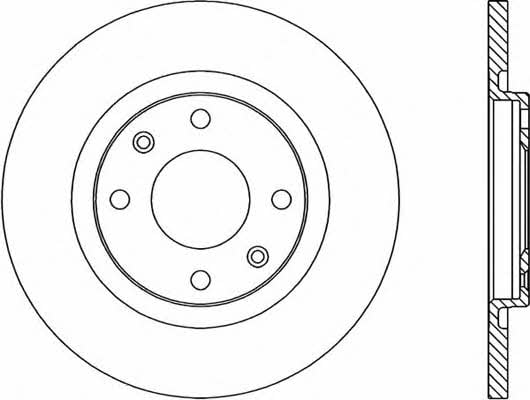 Open parts BDA1717.10 Unventilated front brake disc BDA171710: Buy near me in Poland at 2407.PL - Good price!