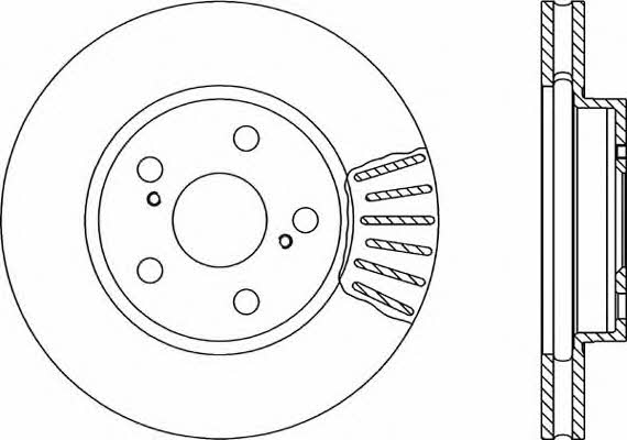 Open parts BDA1725.20 Диск гальмівний передній вентильований BDA172520: Приваблива ціна - Купити у Польщі на 2407.PL!