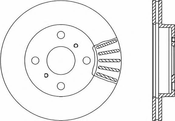 Open parts BDA1841.20 Front brake disc ventilated BDA184120: Buy near me in Poland at 2407.PL - Good price!