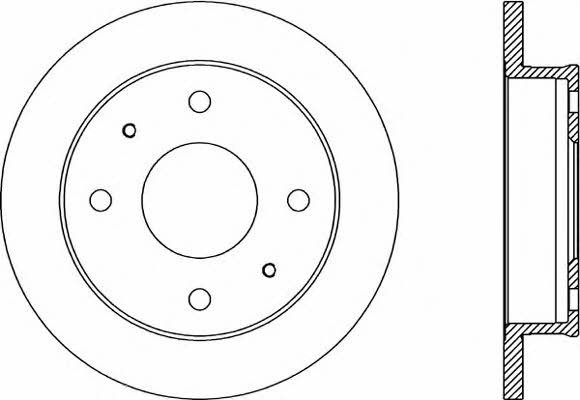 Open parts BDA1858.10 Unventilated front brake disc BDA185810: Buy near me in Poland at 2407.PL - Good price!