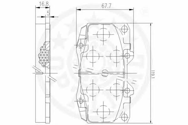 Optimal 12543 Scheibenbremsbeläge, Set 12543: Kaufen Sie zu einem guten Preis in Polen bei 2407.PL!