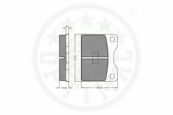 Optimal 2150/15 Тормозные колодки дисковые, комплект 215015: Отличная цена - Купить в Польше на 2407.PL!