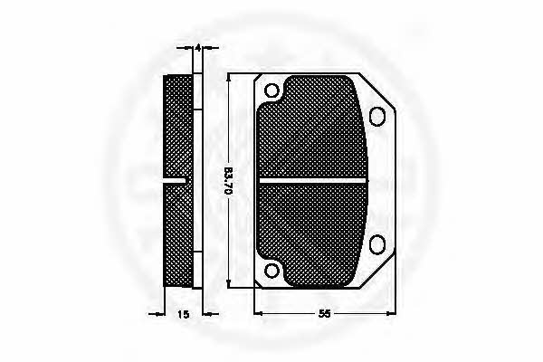 Optimal 3503 Brake Pad Set, disc brake 3503: Buy near me in Poland at 2407.PL - Good price!