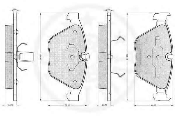 Optimal 85700 Тормозные колодки дисковые, комплект 85700: Отличная цена - Купить в Польше на 2407.PL!