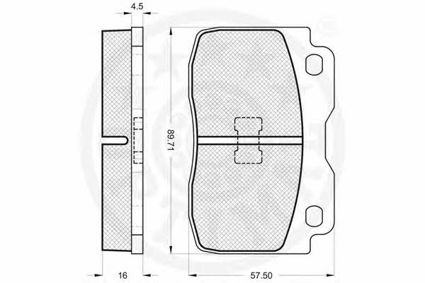 Optimal 9234 Brake Pad Set, disc brake 9234: Buy near me in Poland at 2407.PL - Good price!