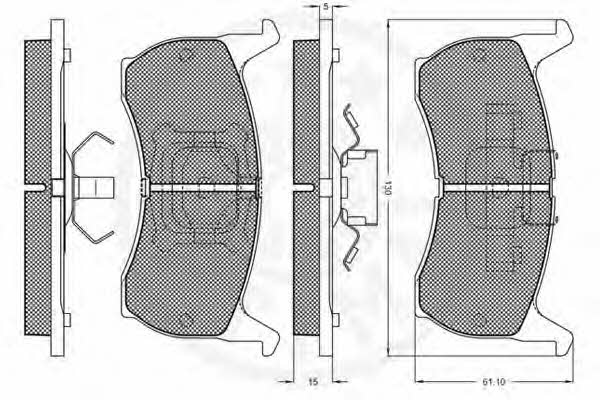 Optimal 9332 Brake Pad Set, disc brake 9332: Buy near me in Poland at 2407.PL - Good price!