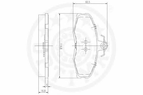 Optimal 9337 Тормозные колодки дисковые, комплект 9337: Отличная цена - Купить в Польше на 2407.PL!