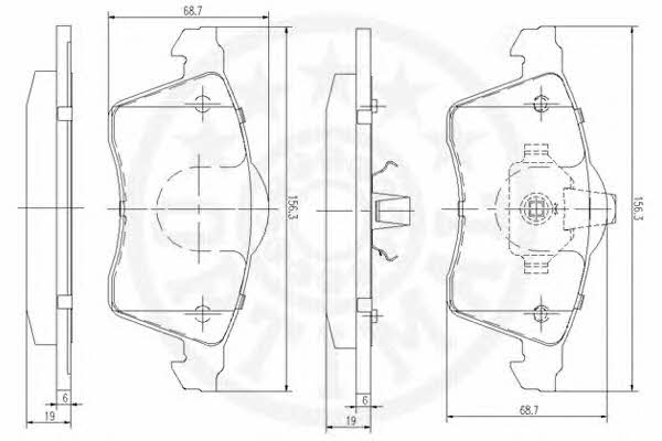 Optimal 10137 Тормозные колодки дисковые, комплект 10137: Отличная цена - Купить в Польше на 2407.PL!